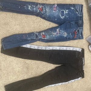 Men’s 34/32 buckle jeans Smokerise and MLab